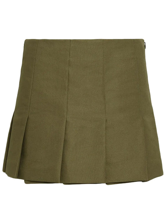Triangle-Logo Canvas Miniskirt