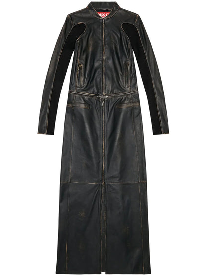 L-Tot Leather Maxi Dress