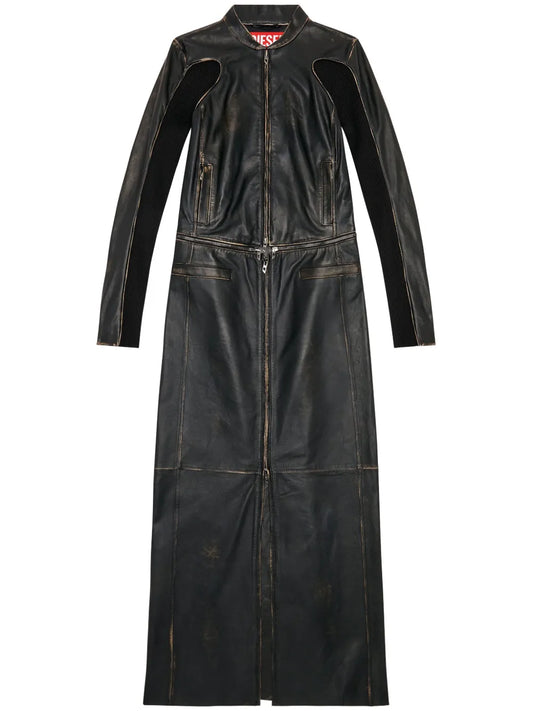 L-Tot Leather Maxi Dress
