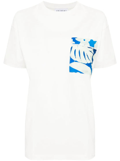 Hawaii-Print Cotton T-Shirt