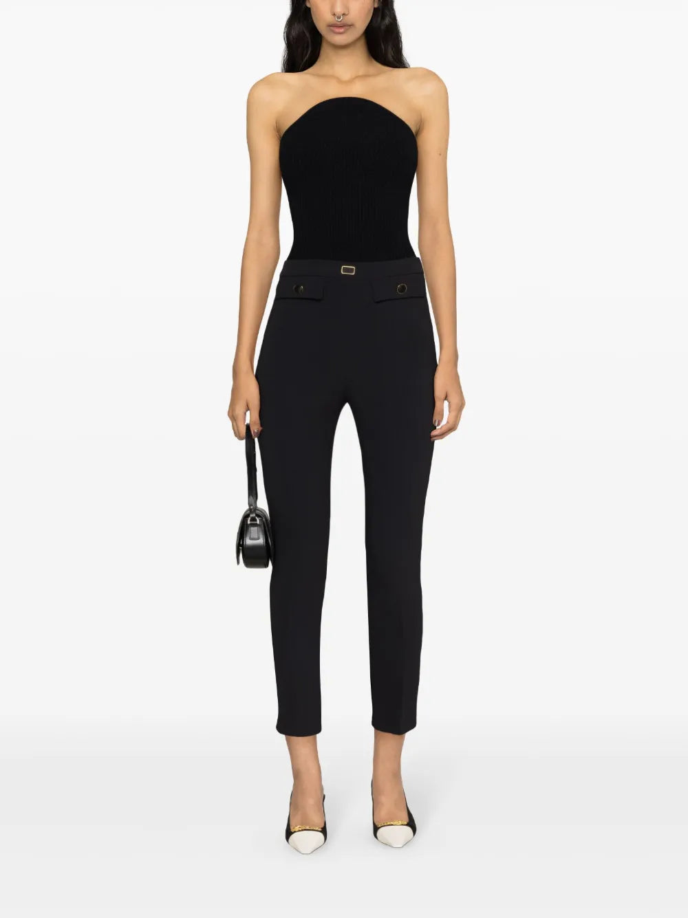 Logo-Plaque Slim-Fit Trousers