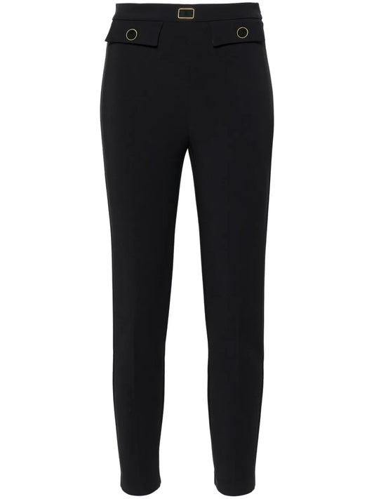 Logo-Plaque Slim-Fit Trousers