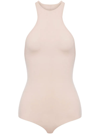 Round-Neck Racerback Bodysuit