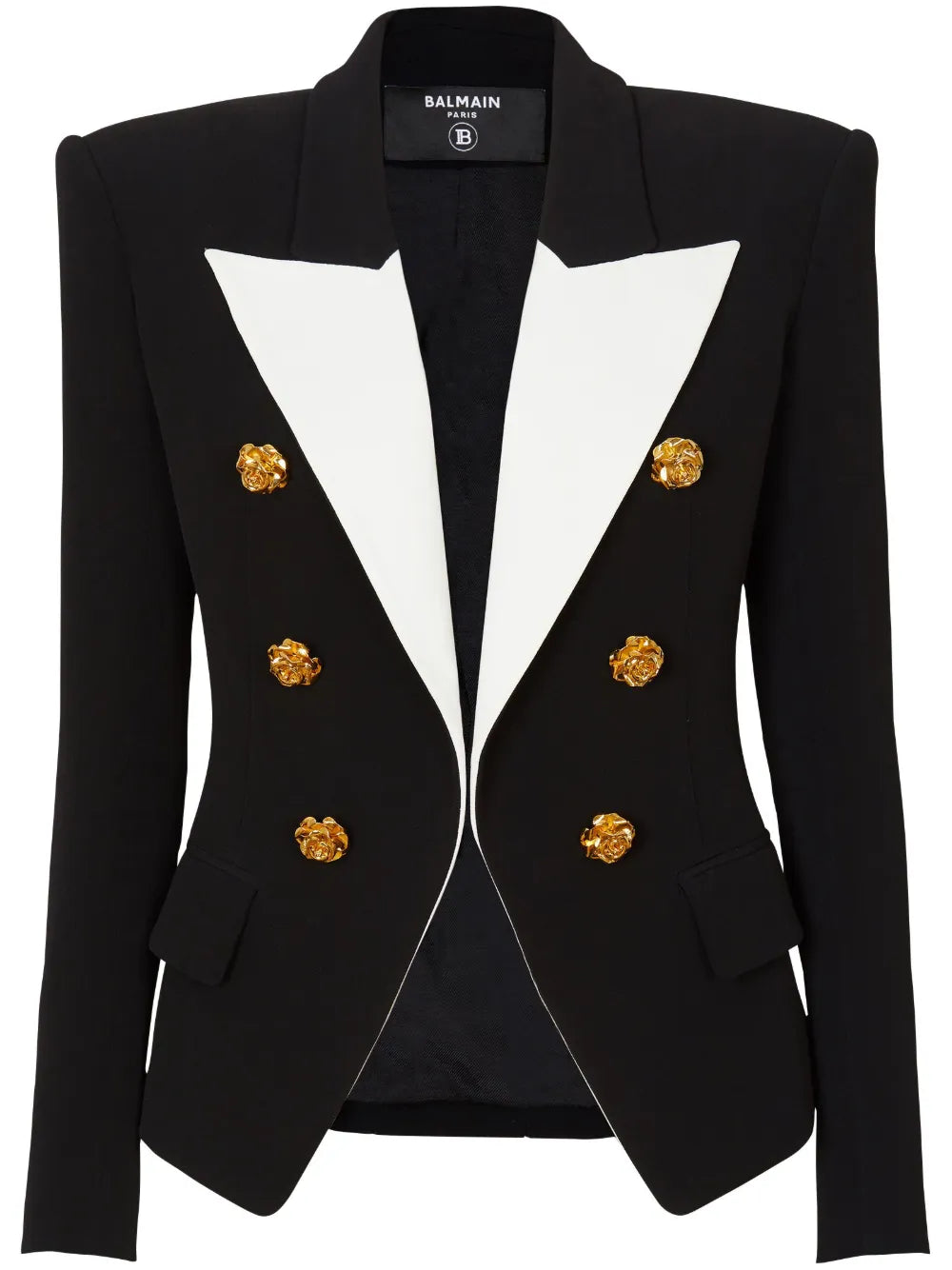 6-Button Two-Tone Blazer