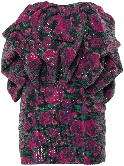Oversize-Bow Mini Dress