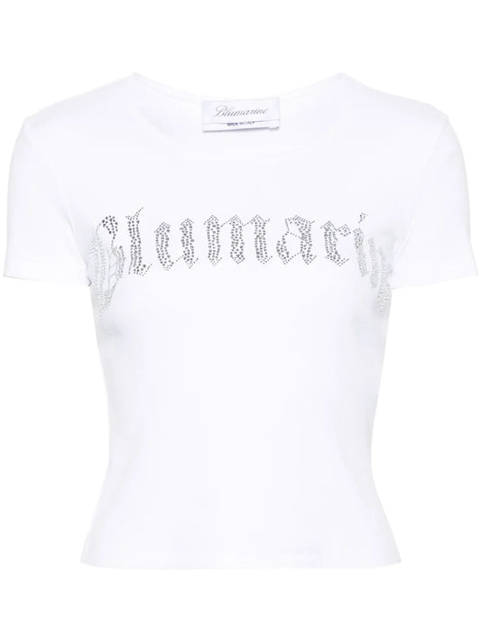 Rhinestone-Embellished T-Shirt