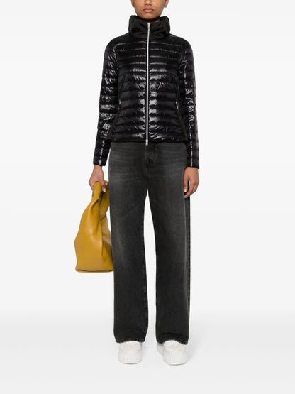 Gusset-Detail Quilted Jacket