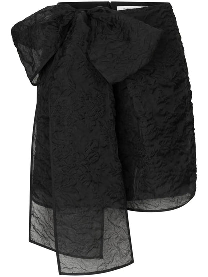 Gigi Matelassé-Effect Skirt