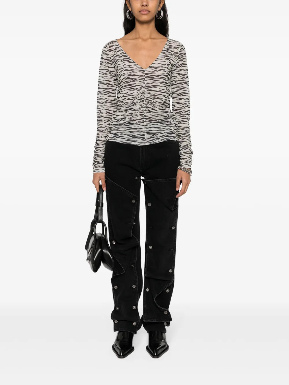 Zebra-Print Top