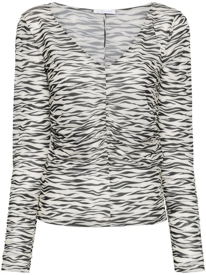 Zebra-Print Top