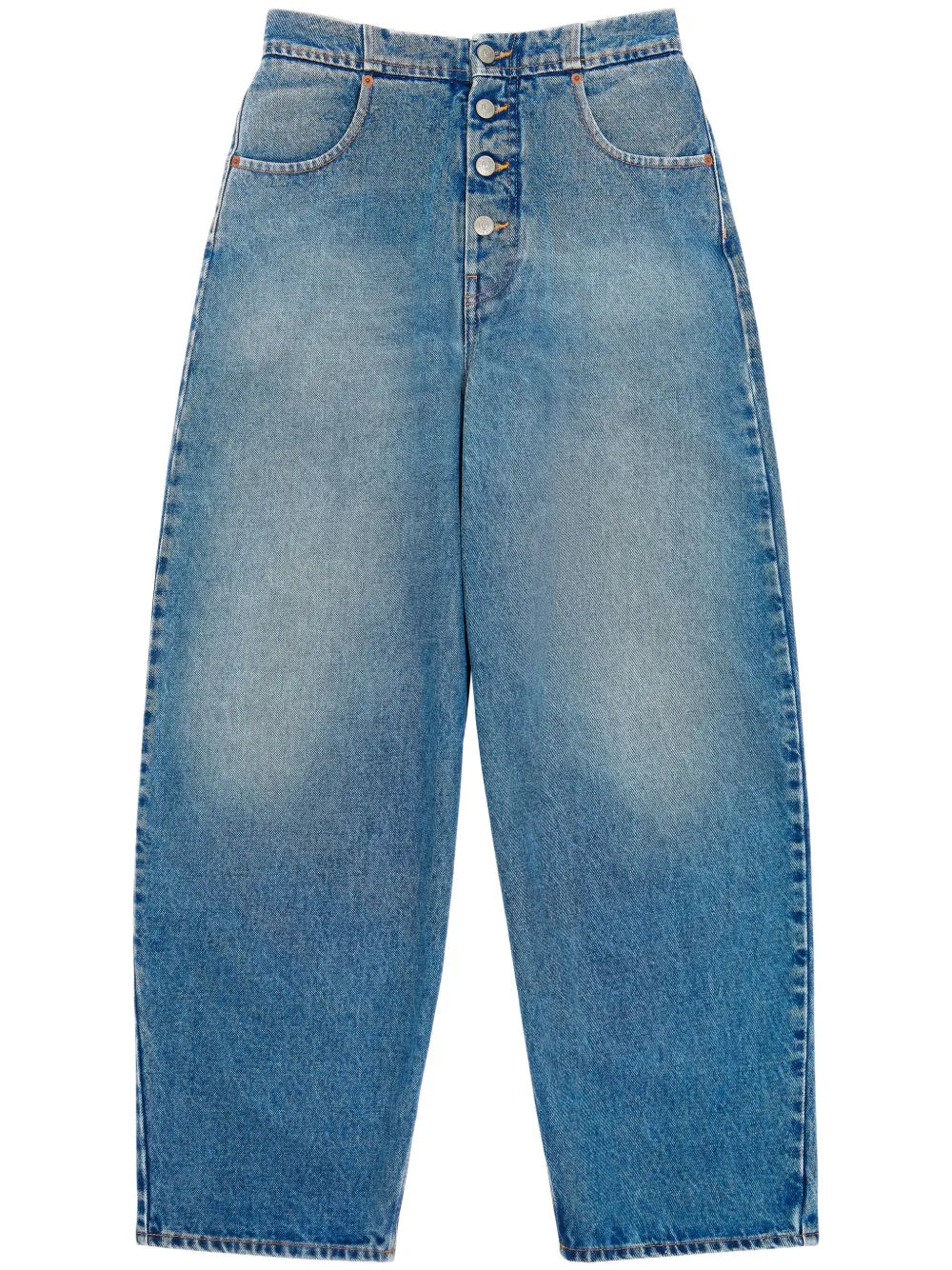 Wide-Leg Cotton Jeans