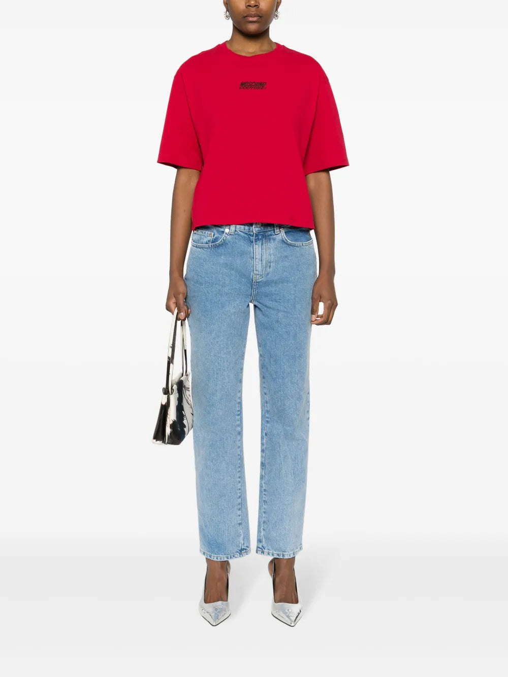 Mid-Rise Straight-Leg Jeans