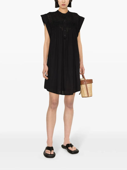 Leazali Pintuck Midi Dress