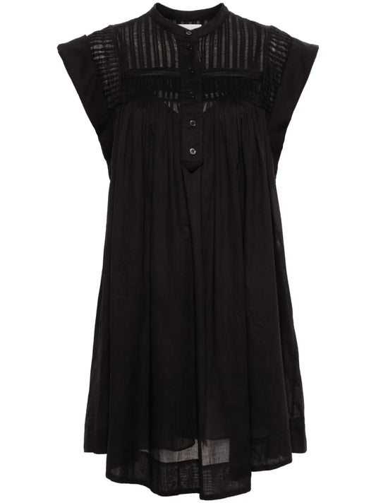 Leazali Pintuck Midi Dress