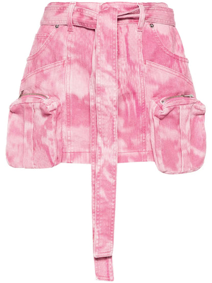 Camouflage-Print Mini Skirt