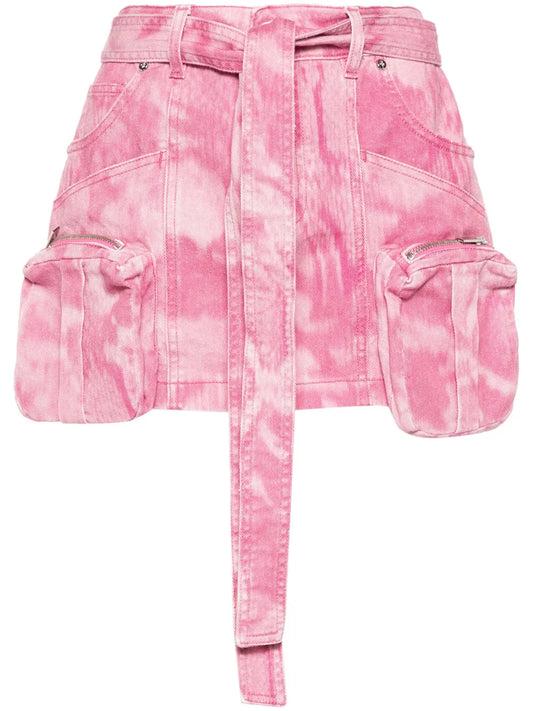 Camouflage-Print Mini Skirt