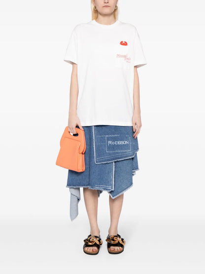 Crab-Embroidered Cotton T-Shirt