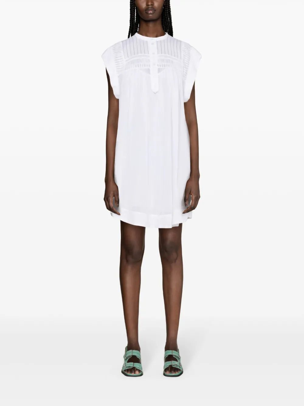 Leazali Pintuck Midi Dress