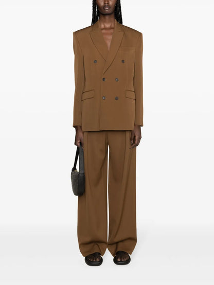 Double-Breasted Virgin Wool Blazer