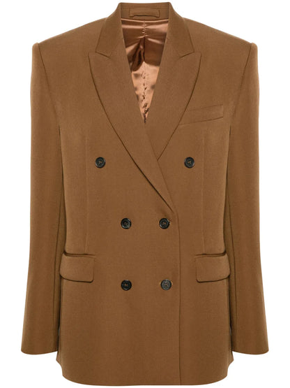 Double-Breasted Virgin Wool Blazer