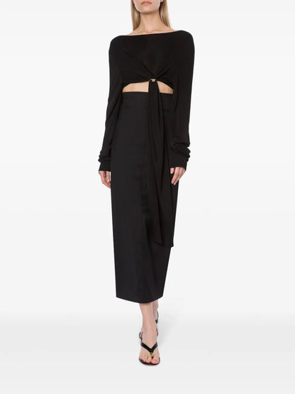 Gathered-Detailing Crop Top
