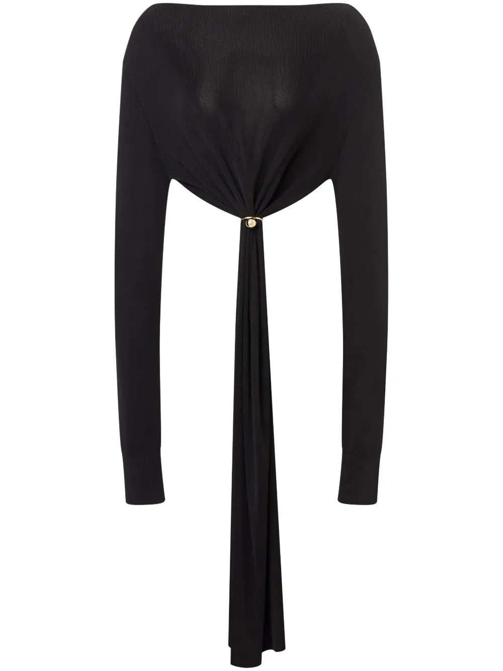 Gathered-Detailing Crop Top