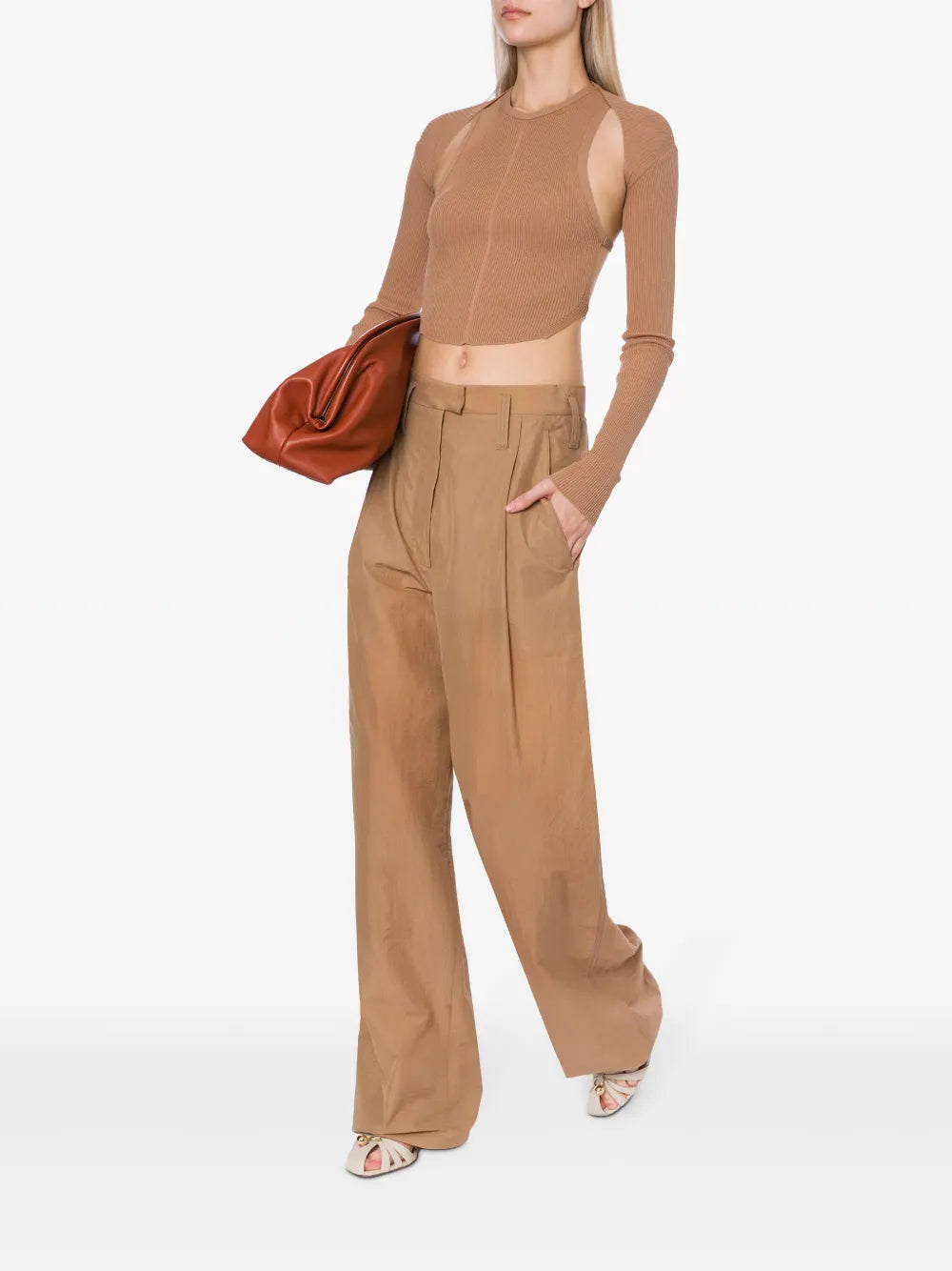High-Waist Wide-Leg Trousers