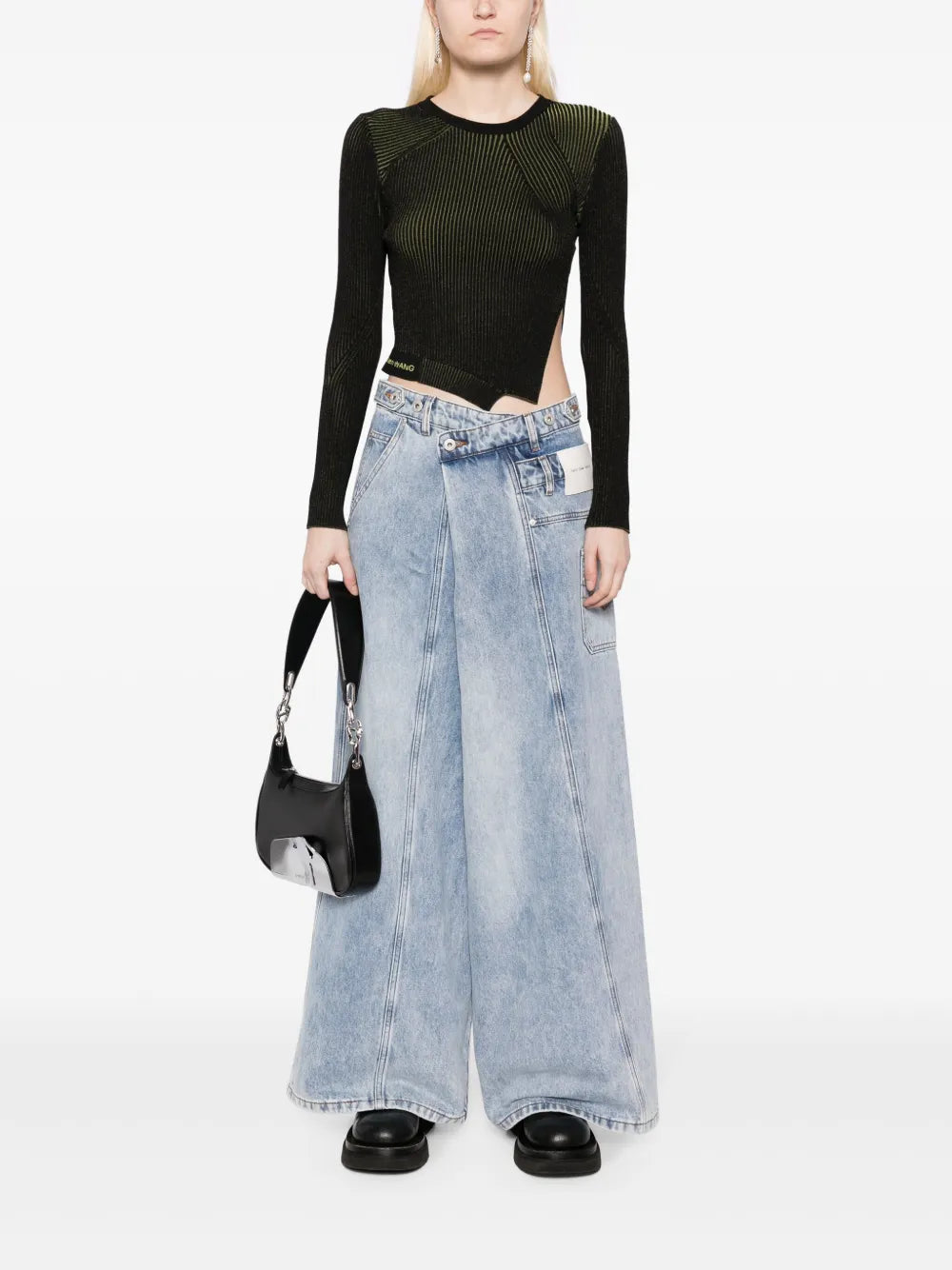 Side-Slit Asymmetric Knitted Top