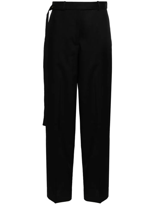 Belted Wide-Leg Trousers