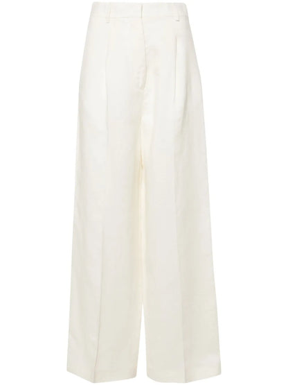 Logo-Stripe Palazzo Pants