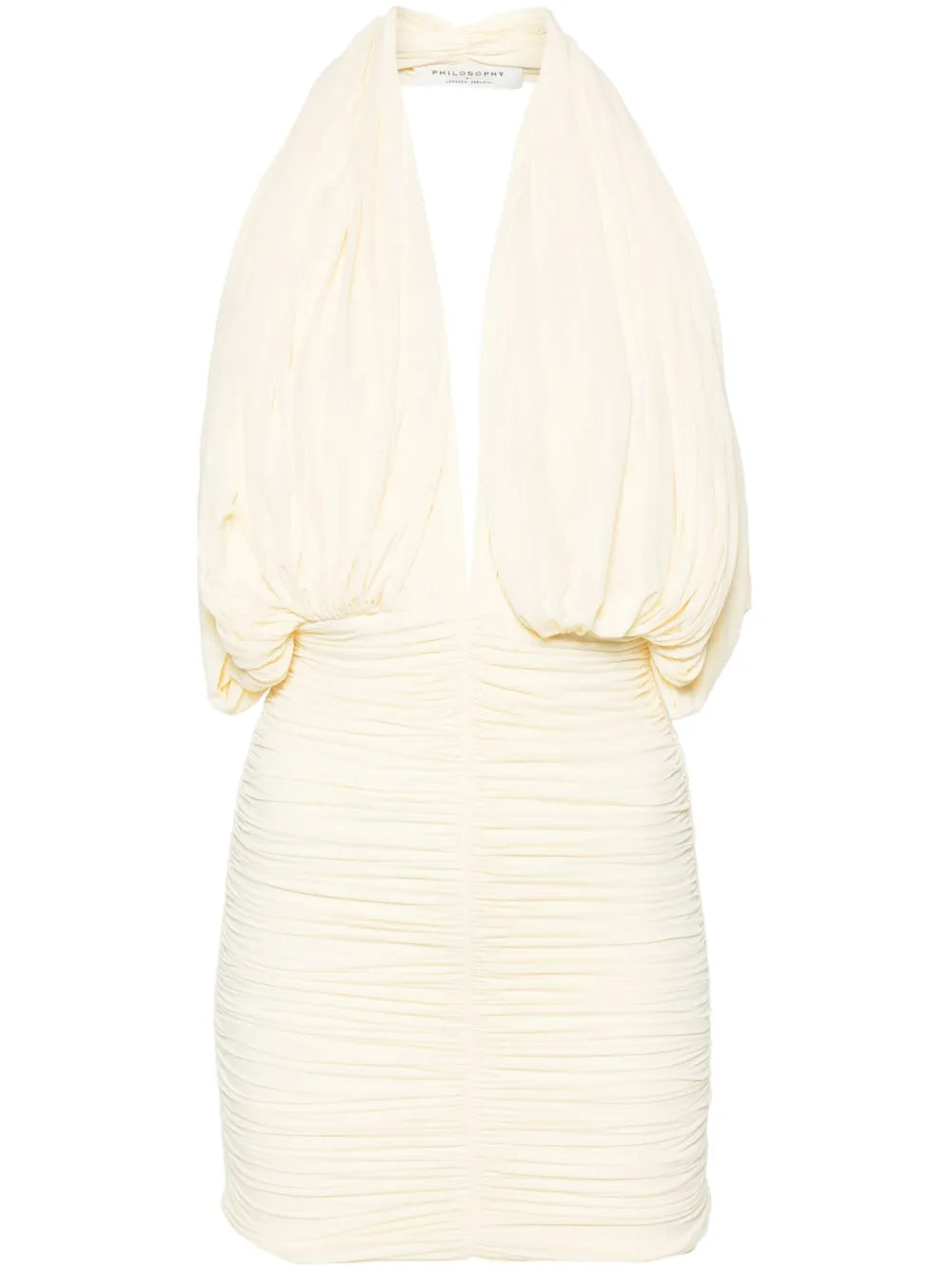 Draped-Design Dress