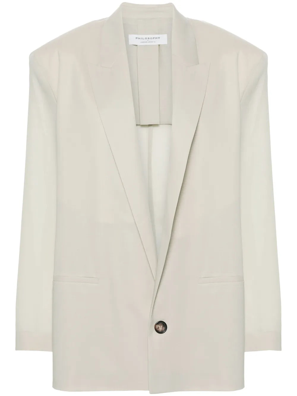 Sheer Single-Breasted Blazer