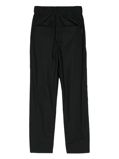 Elasticated-Waist Cropped Trousers