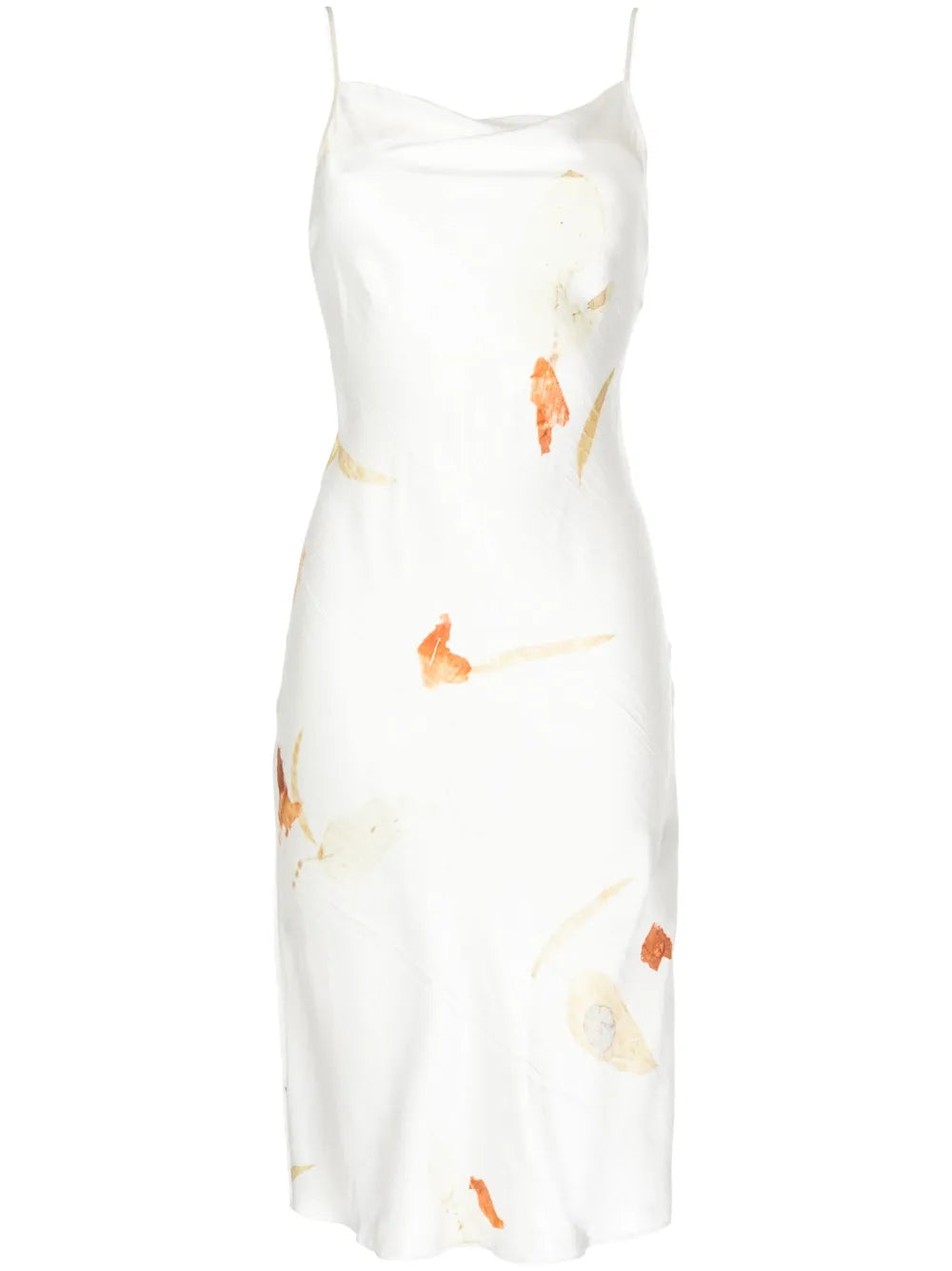 Floral-Print Silk Midi Dress
