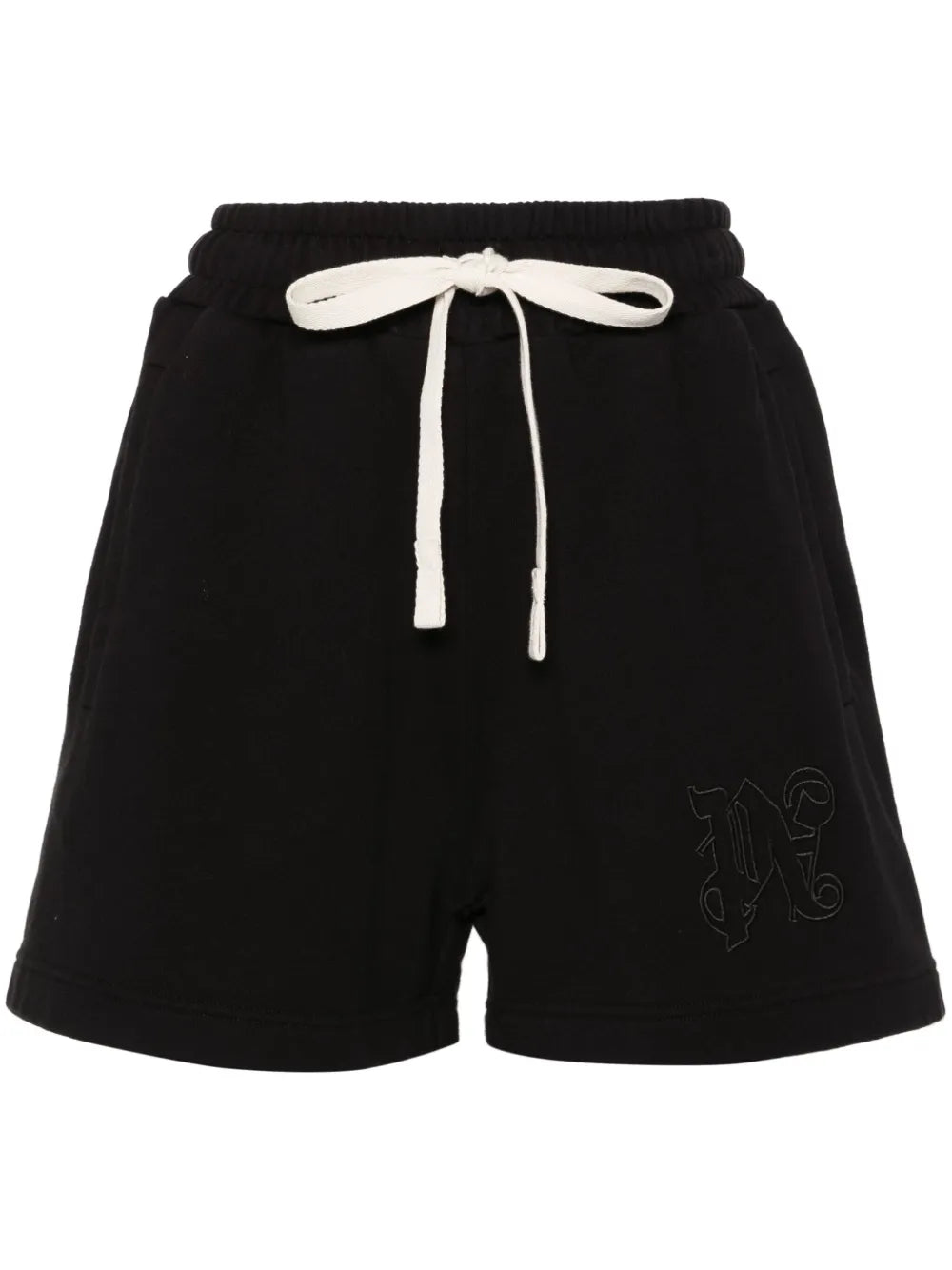 Logo-Embroidered Cotton Track Shorts
