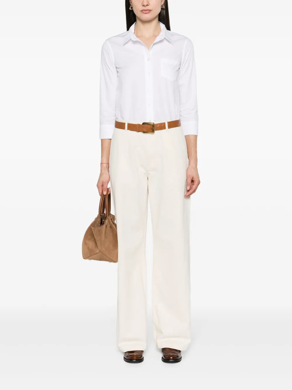 Adrienne Shrunken Cotton Shirt