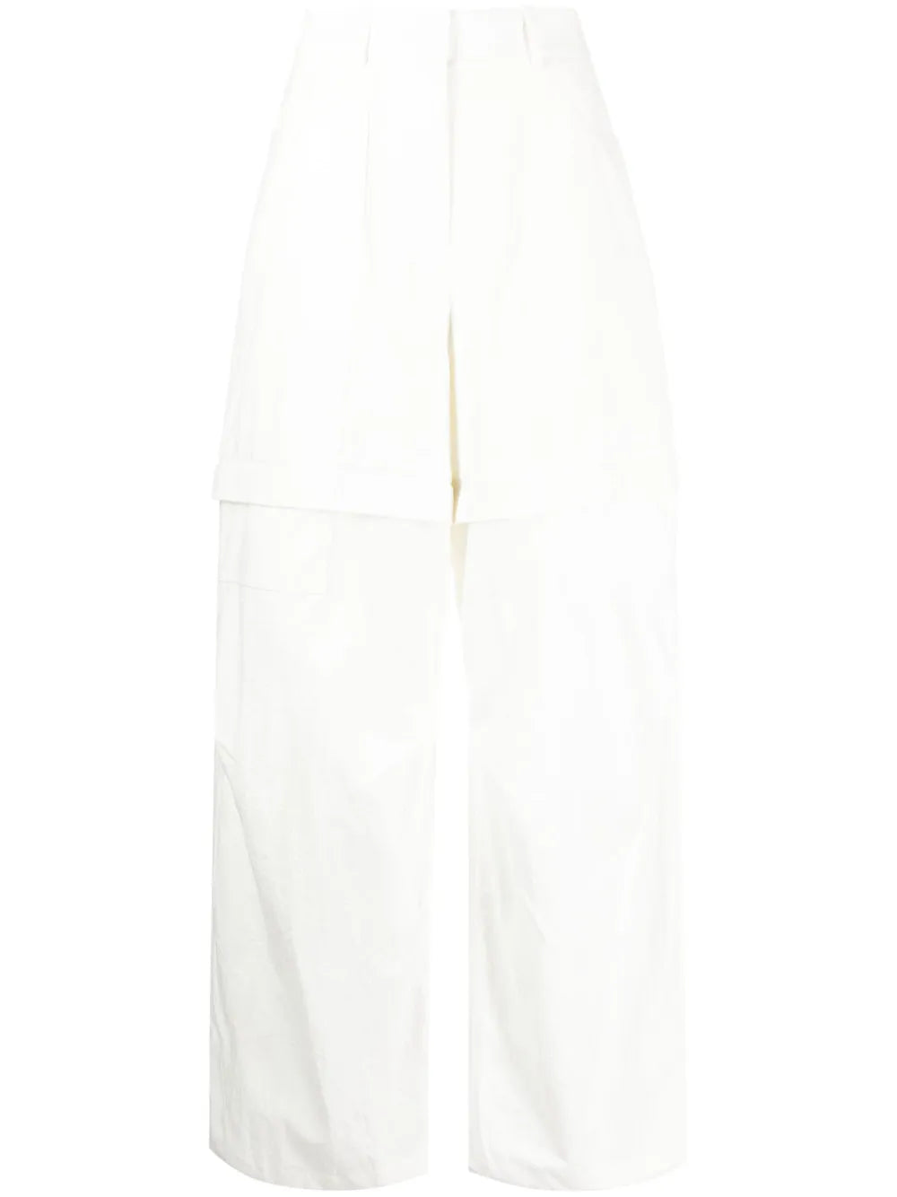 High-Waisted Cargo Trousers