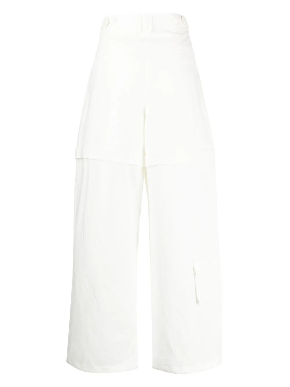 High-Waisted Cargo Trousers