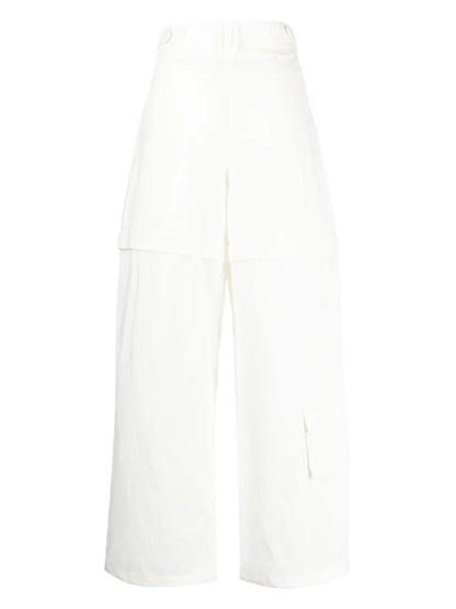 High-Waisted Cargo Trousers