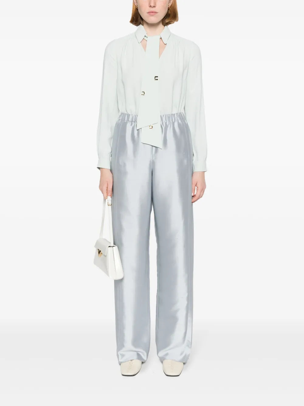 Silk Pleat Trousers
