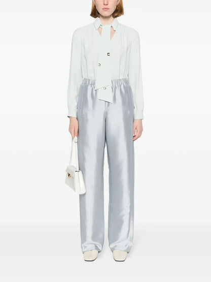 Silk Pleat Trousers