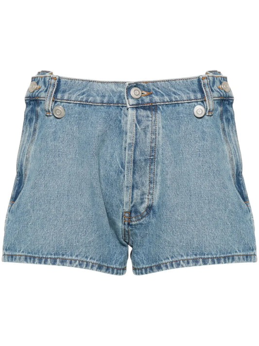 Mid-Rise Denim Shorts