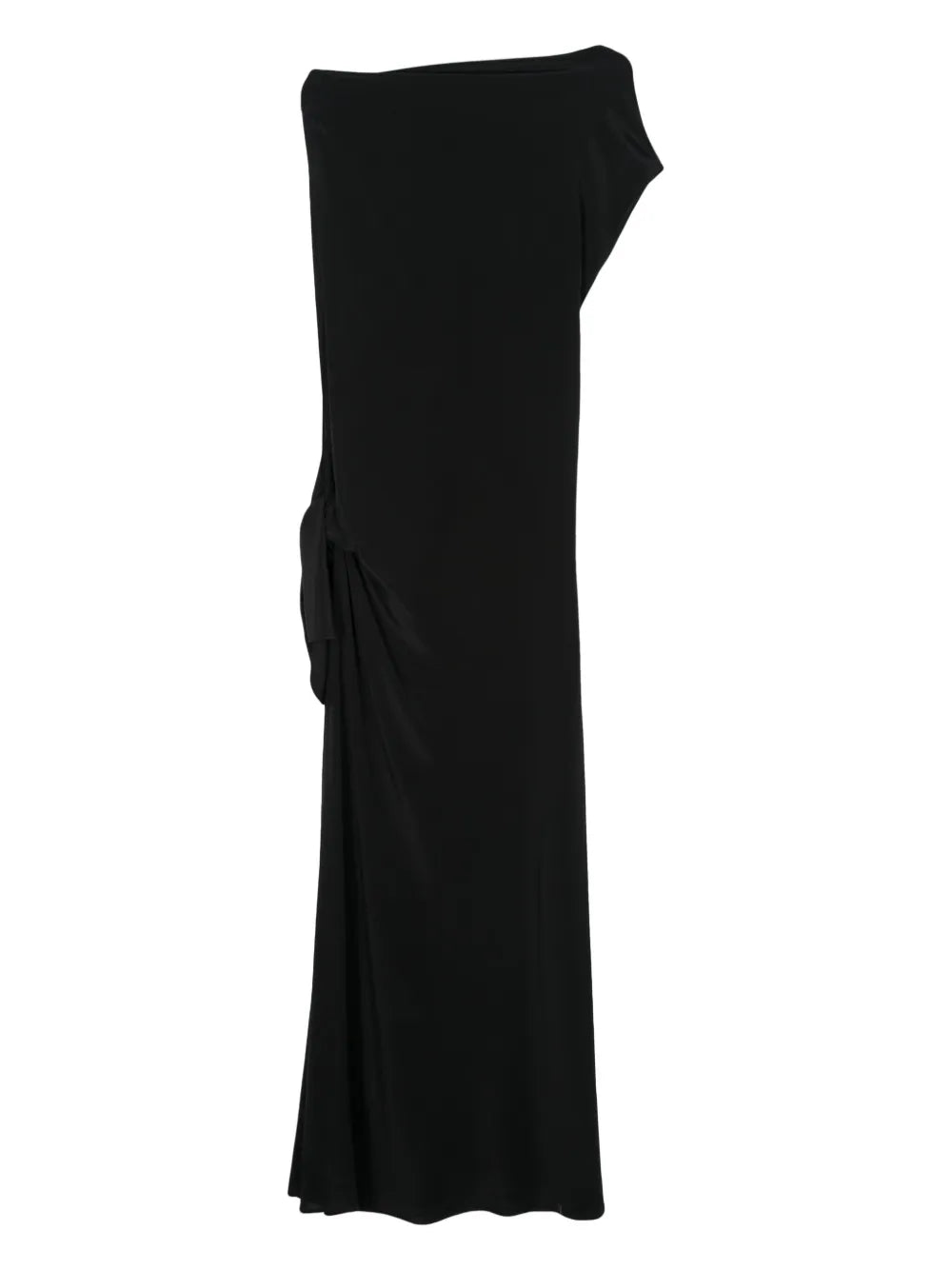 Cowl-Neck Silk Dress