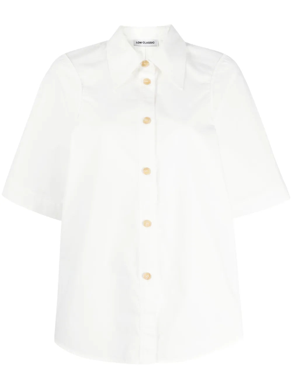 Pointed-Collar Cotton Shirt