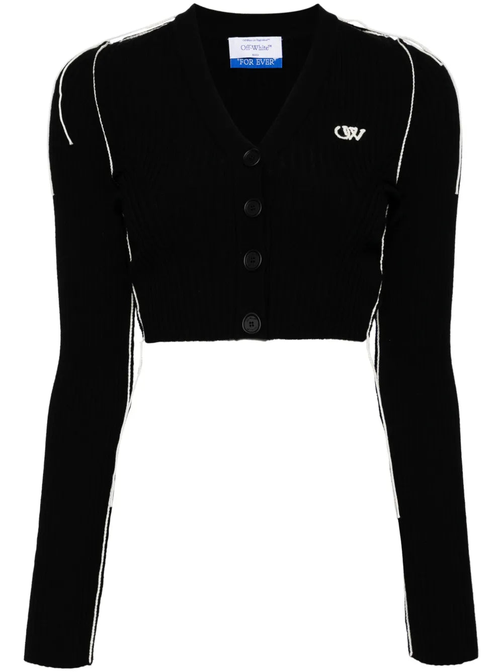 Ow Logo V-Neck Cardigan
