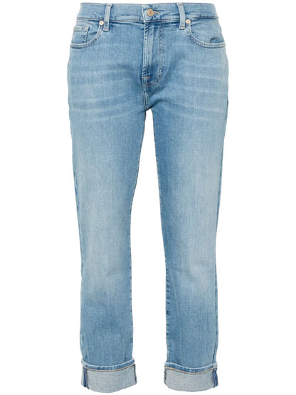 Mid-Rise Boyfriend Jeans