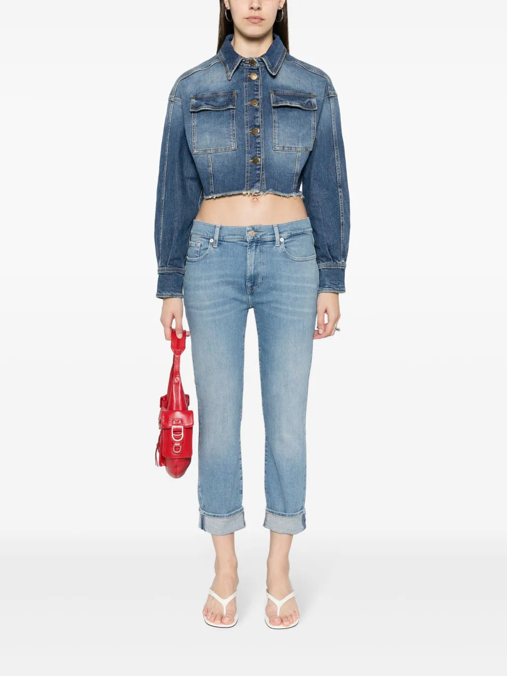 Mid-Rise Boyfriend Jeans