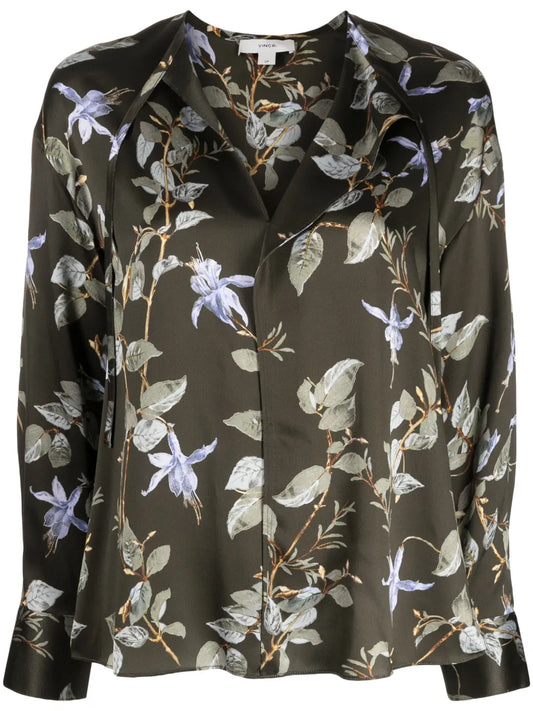 Bellflower Silk Blouse