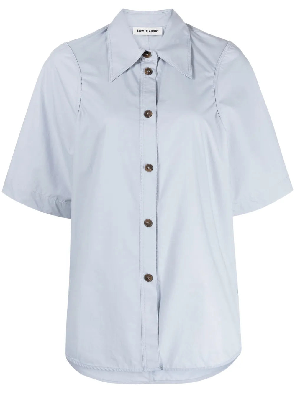 Pointed-Collar Cotton Shirt