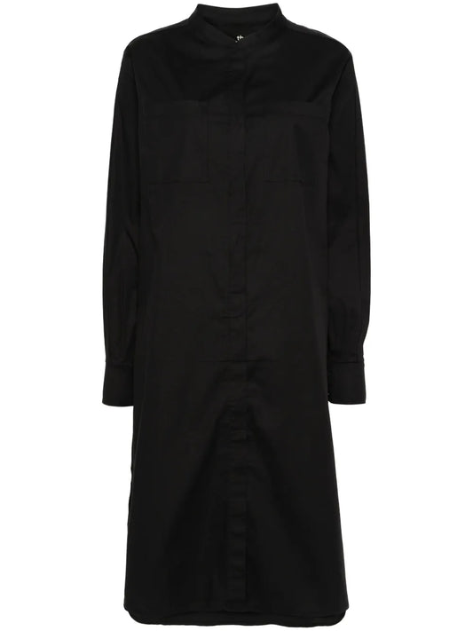 Seam-Detail Poplin Shirt Dress